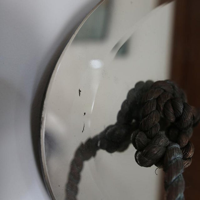 1950s Art Deco Style Rope-Edged Beveled Mirror, 1950s For Sale - Image 5 of 9