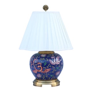 Vintage Late 20th-Century Wildwood Chinoiserie Ginger Jar Porcelain Table Lamp For Sale