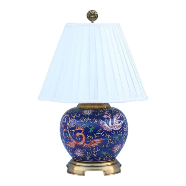 Vintage Late 20th-Century Wildwood Chinoiserie Ginger Jar Porcelain Table Lamp For Sale