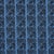 SAMPLE - Schumacher X Drusus Tabor Venetian Zig Zag Block Print Fabric In Black On Blue For Sale