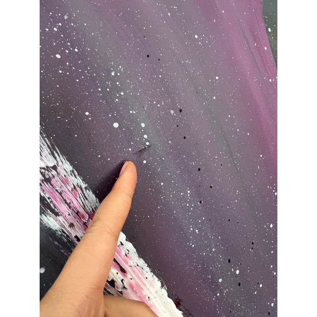 1987 Postmodern Abstract Artwork in a Pink Laminate Frame For Sale In New York - Image 6 of 10