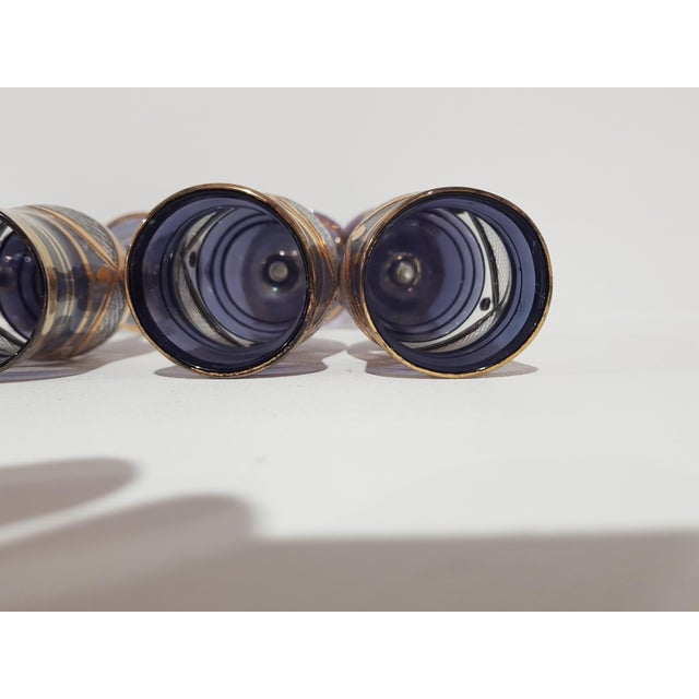 Glass Vintage Italian Glasses, 1960s, Set of 4 For Sale - Image 7 of 12