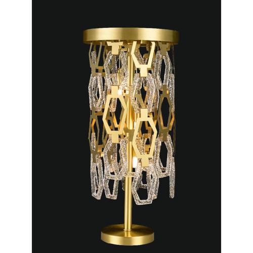 Collection medea table lamp, metal and crystal, ncl 152 by jago dimensions: d 30 x h 70 cm. Materials: metal, crystal....
