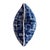 Mid-Century Modern Pair Navy&white Indoor/Outdoor Lumbar Pillows For Sale - Image 3 of 5