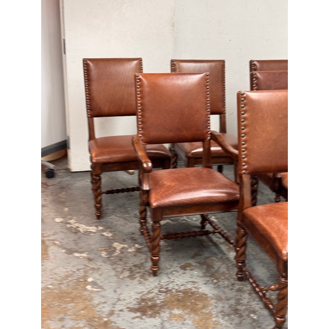 Stanley Furniture Barley Twist Chairs, Set of Six For Sale - Image 11 of 12