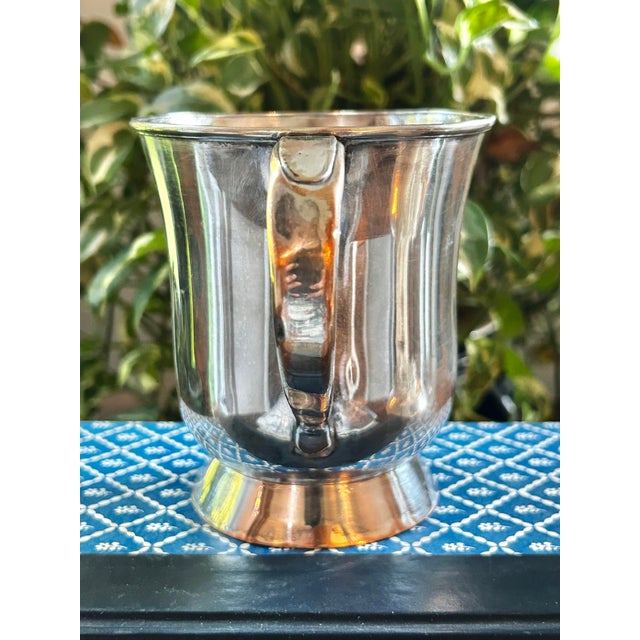 Victorian Victorian English Silver Plate Tankard by the Nottingham Electroplating Co. C. 1890 England For Sale - Image 3 of 11