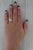 2010s 0.30ctw Diamond Bypass Ring 14k White Gold Size 7 For Sale - Image 5 of 8