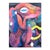 2020s Cecilia Beaven Contemporary Abstract Pink and Blue Toned Biomorphic Rabbit Figure Painting, 2021 For Sale - Image 5 of 12