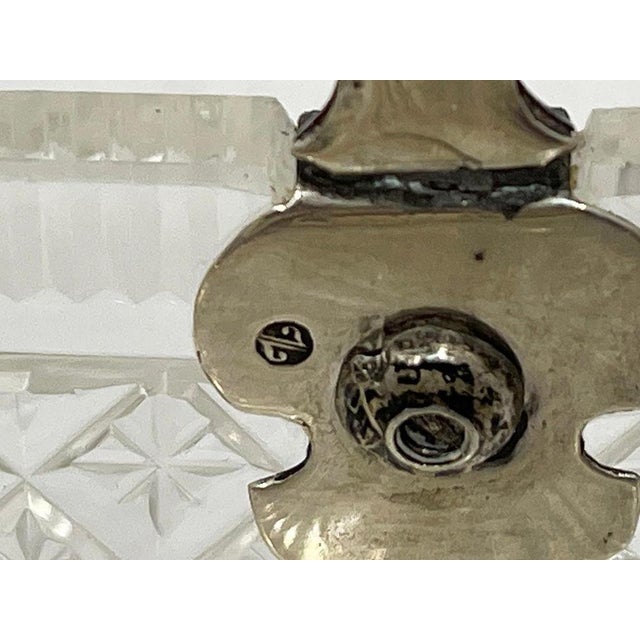 Dutch Crystal with Silver Sugar Bowl by Höhle and Bolhuis, Amsterdam, 1909 For Sale - Image 9 of 10