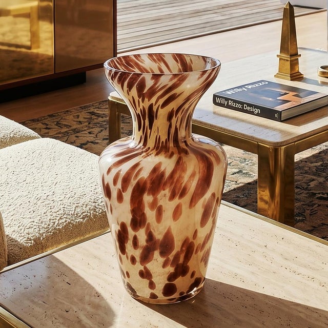 Glass Handcrafted Vase in Murano Glass by Maestro Del Vetro. Italy, 1970s For Sale - Image 7 of 8