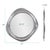 Silver Martine Abstract Cast Iron Mirror in Silver For Sale - Image 8 of 11
