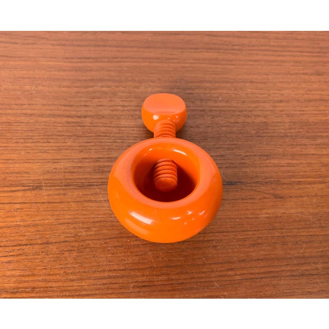 Mid-Century Modern Space Age Danish Orange Plastic Nutcracker from Dana Plast, 1960s For Sale - Image 10 of 18
