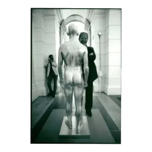 1990 Golden Man and Sculptor Leonard McComb the Tate Gallery