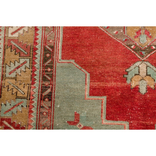 Oushak Vintage Handknotted Area Rug For Sale - Image 6 of 10