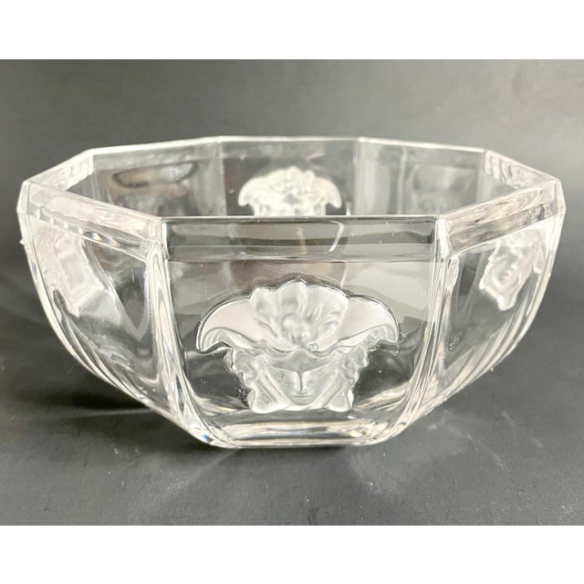 Versace Rosenthal Medusa Lumiere Crystal Bowl For Sale - Image 10 of 12