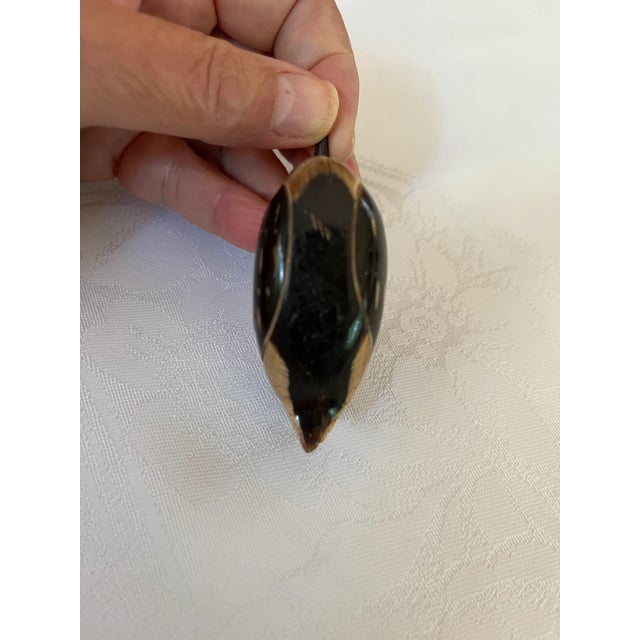 2000s Hand Craft Water Bird, Buffalo Horn For Sale In Seattle - Image 6 of 9