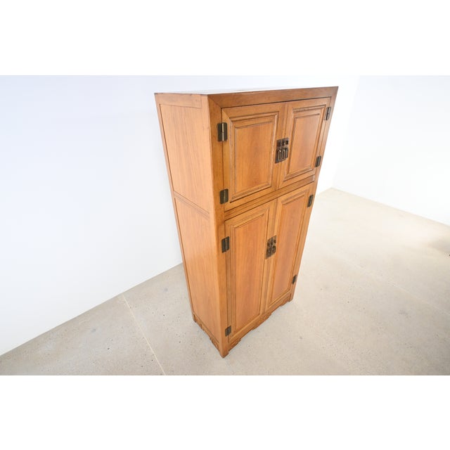 Baker Furniture Asian-Inspired Hollywood Regency Wardrobe Dresser For Sale In South Bend - Image 6 of 17