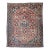 Antique Persian Mahal Sultanabad Rug, Hand-Knotted Wool, Geometric Pattern, Rust-Red & Navy, 10x12 For Sale