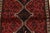1990s Shiraz Rug 3’11” X 5’2” Red Wool Vintage Tribal Hand-Knotted Oriental Carpet For Sale - Image 5 of 13