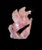 A striking hand-carved sculpture of Pegasus, the mythical winged horse, exquisitely rendered in natural rose quartz....
