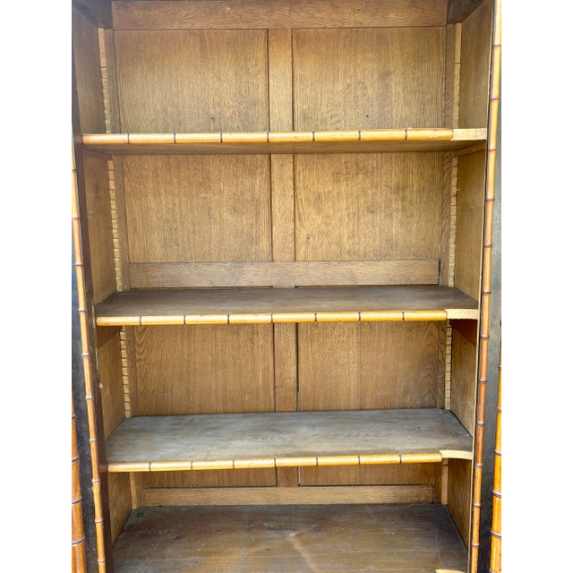 French Maple Faux Bamboo Bookcase, 1880's For Sale In New York - Image 6 of 7