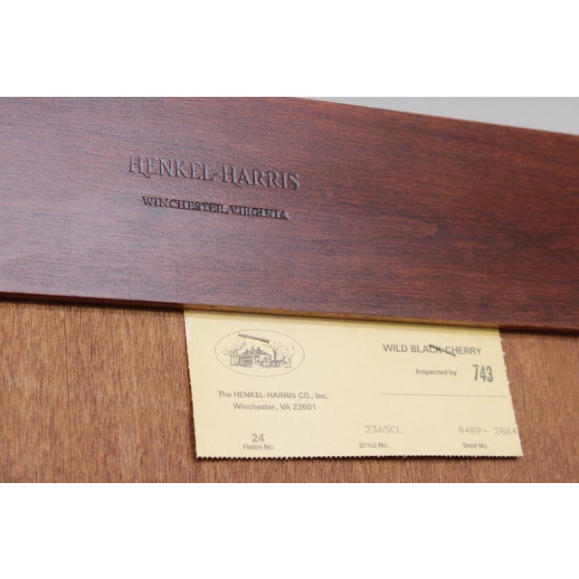 Henkel Harris Model 2365 Cherry 2 Piece Breakfront For Sale - Image 18 of 18