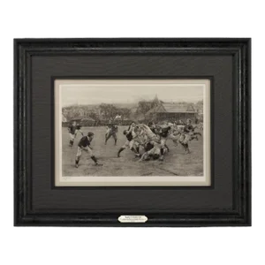 “a Football Match, Scotland v. England” by William Overhand and Lionel Smythe, Signed Limited Edition Photogravure, 1889