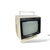 Black Vintage Space Age Portable Television from Sanyo, 1970s For Sale - Image 8 of 10