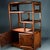 Vintage Chinese African Huali Rosewood Curio Cabinet | Ming Style Display Shelf With Doors For Sale - Image 9 of 9