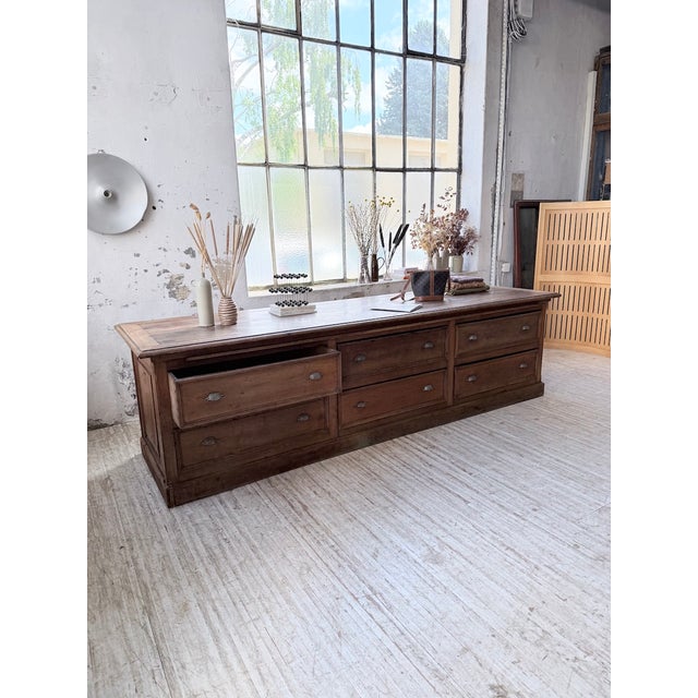 Oak Silk Counter, 1900s For Sale - Image 14 of 18