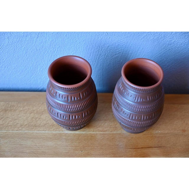 19th Century Brutalist Ethnic Terracotta Vases from Alfred Krupp, 1970s For Sale - Image 3 of 7