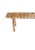Sculptural Teak Wood Bench Carved Detailing, Modern Organic For Sale - Image 6 of 11