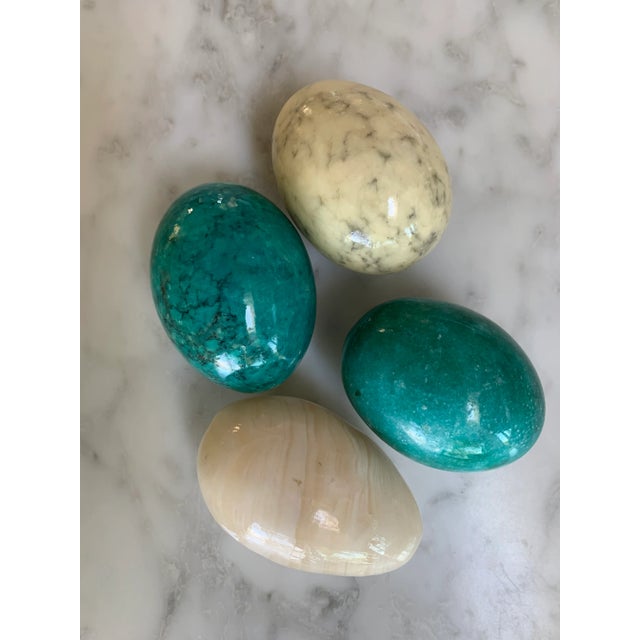 Mid 20th Century Italian Marble Eggs Set of 4 For Sale In New York - Image 6 of 6