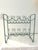 Shabby Chic Vintage Sea Foam Green Scroll Tabletop Wine Rack For Sale - Image 3 of 6