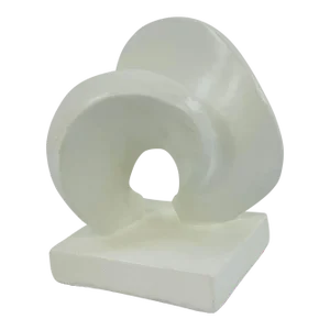 Made Goods White Concrete Abstract Modern Ashton Sculpture