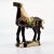 Offering a vintage ceramic Chinese horse figurine in the Tang Dynasty style, circa 1960s. This multi-colored glazed horse...