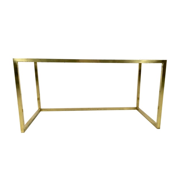 1970s Postmodern Nesting Tables in Brass, Glass and Steel, 1970s, Set of 3 For Sale - Image 5 of 12