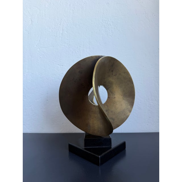 Brazilian Organic Modern Abstract Sculpture on Granite Base, 1980s For Sale - Image 9 of 13