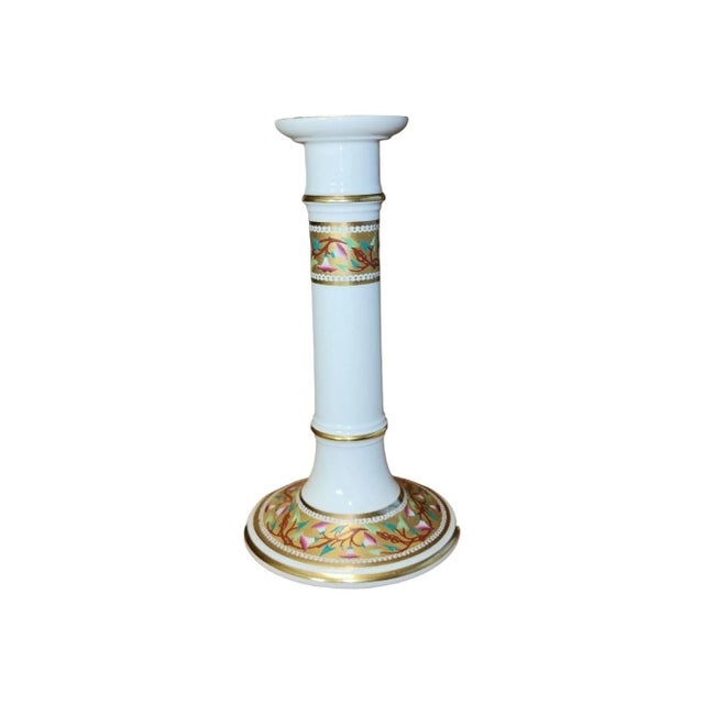 Rare and excellent condition example of English fine porcelain Minton candlestick holder, circa 1864. Backstamp "Z"...