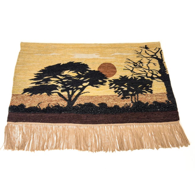 Mid-Century Modern Swedish Textile Wall Hanging, Sweden, 1960s For Sale - Image 6 of 6