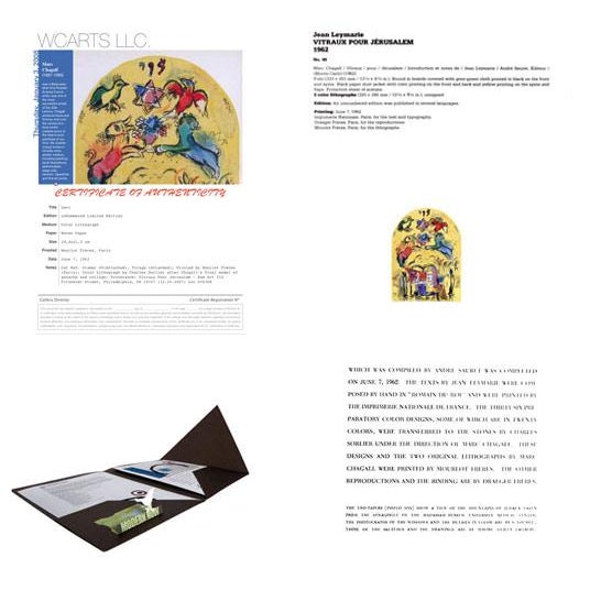 Modern Modern Marc Chagall Lithograph Limited Ed. "Levi" For Sale - Image 3 of 7