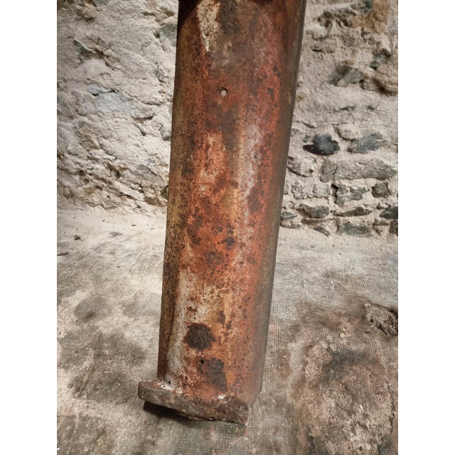 Brown Antique French Cast Iron Trough, 1800s For Sale - Image 8 of 11
