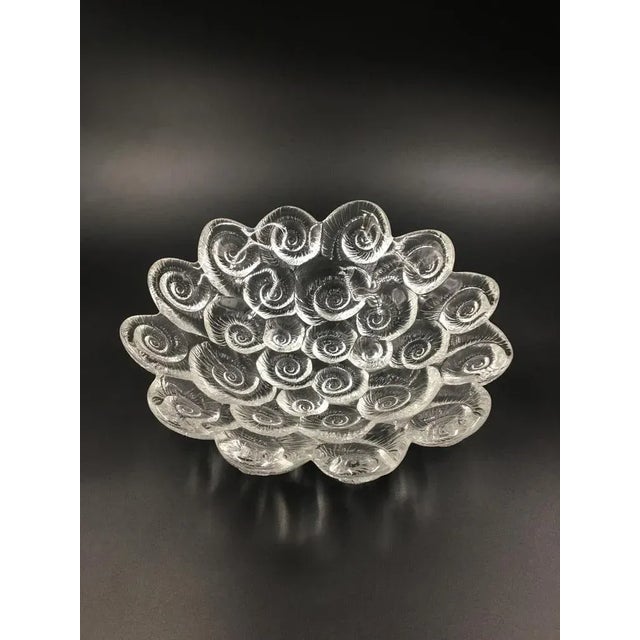 French Art Deco Glass Bowl with Shells and Fossil Motif, 1930s For Sale - Image 6 of 6