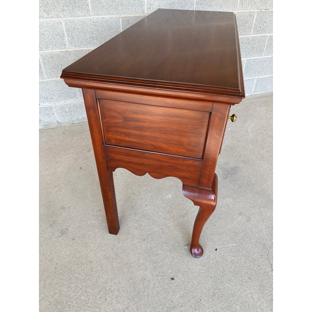 Traditional Henkel Harris Cherry Georgian Style 2 Drawer Huntboard For Sale - Image 3 of 14