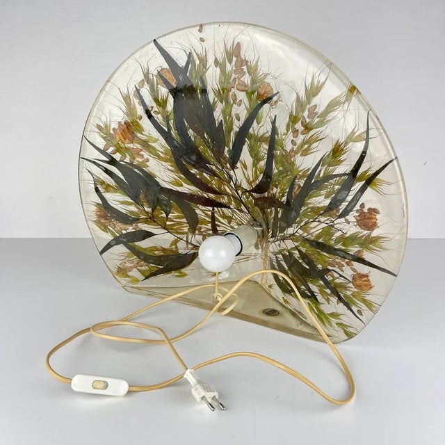 Vintage Peacock Table Lamp by Riccardo Marzi, 1980s For Sale - Image 12 of 13