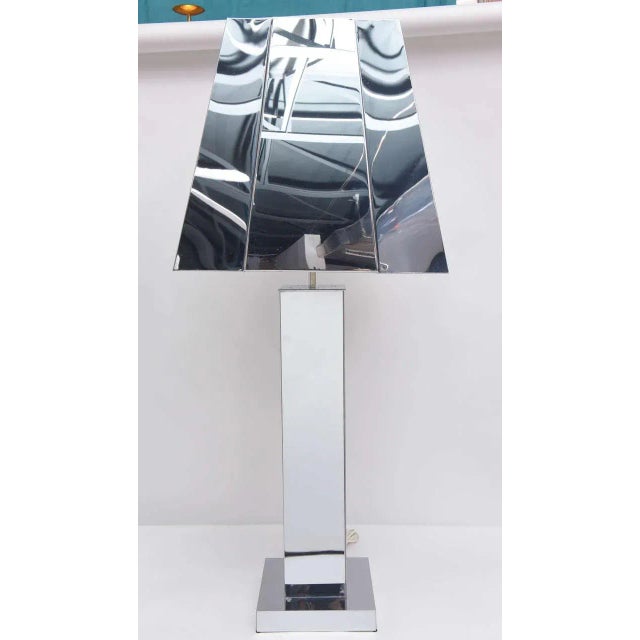 This is a stunning heavy chrome lamp signed "C. Jere 76.” I sincerely believe this piece of art was a prototype, as the...