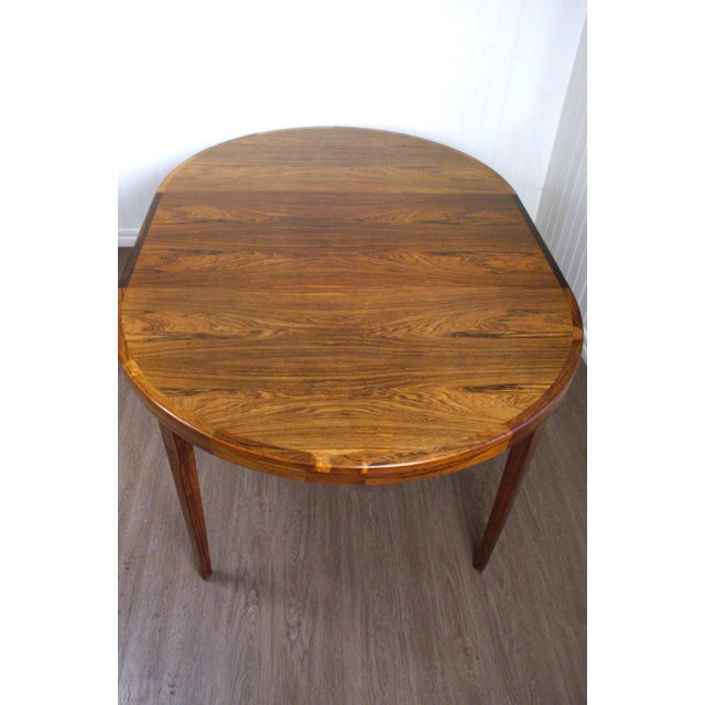 Danish Rosewood Extendable Dining Table by Kai Kristiansen, 1960s, Set of 3 For Sale - Image 6 of 13