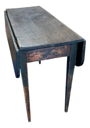 Antique American Primitive Drop Leaf Table