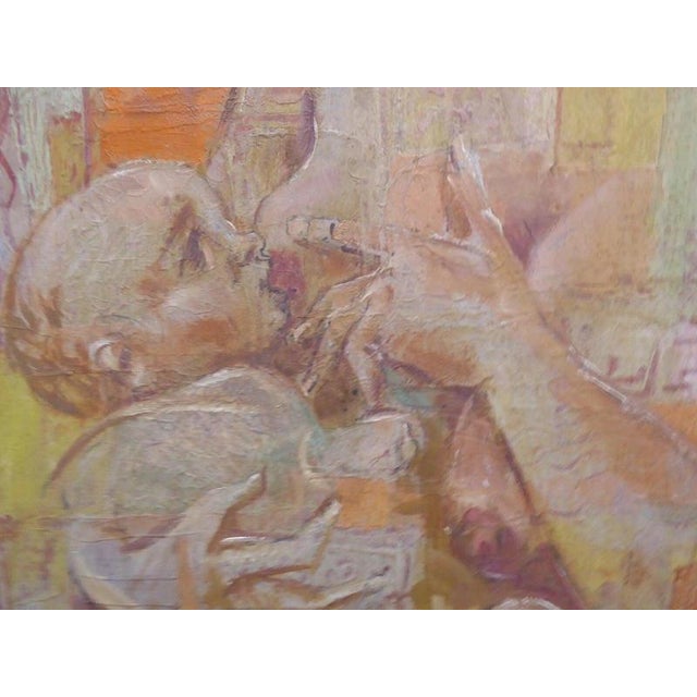 Mother and Child Portrait, 1960s, Oil on Board For Sale - Image 11 of 14