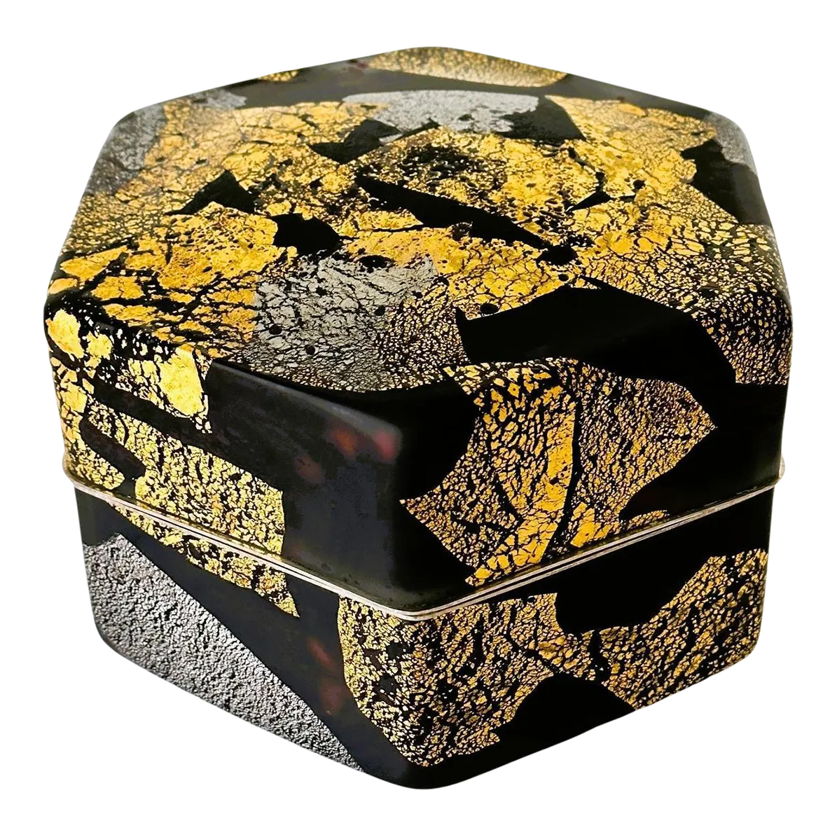 Large Japanese Kazaribako Glass Box Ancient Captial Kyohei Fujita